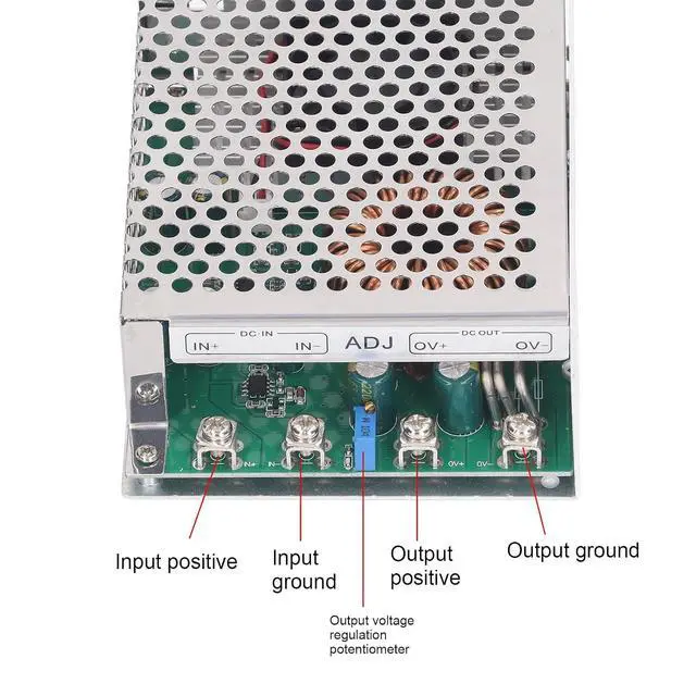 Alt view image 5 of 7 - DC Module 50A 1000W Adjustable Converter DC25-90V Input DC2.5-50V Output with Cooling Fan Metal Shell