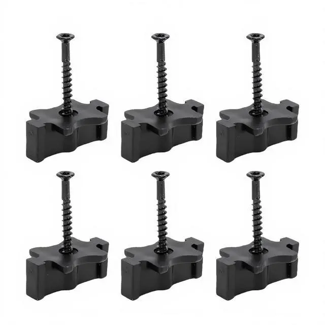 Main image of 100 Pcs Composite Deck Fastener, ABS Plastic with Stainless Steel Screws, Hidden Decking Clips System for 50 SQ.FT.