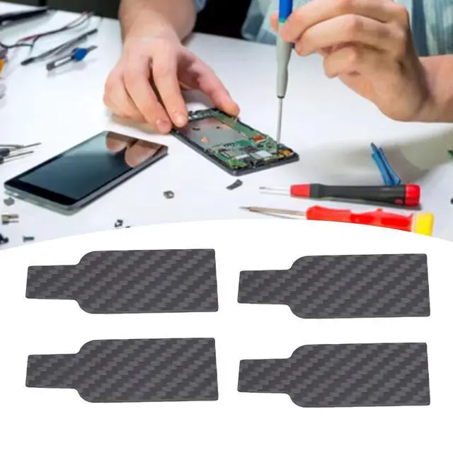 Alt view image 6 of 7 - 4pcs Electronics Repair Prying Bars, Carbon Fiber Opening Tools, Tin Scraper Pryer for Tablet Computer Smartphones
