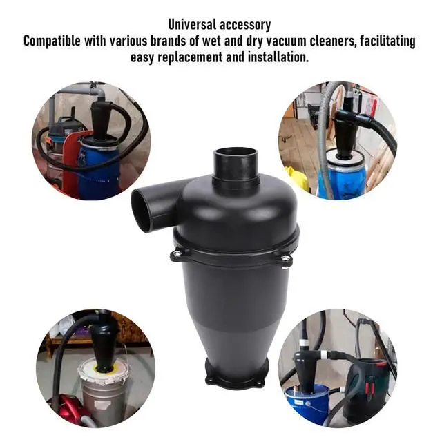 Alt view image 3 of 7 - Universal Cyclone Separator, Dust Collector for Wet Dry Vacuum Cleaners, Ideal Vacuum Accessory for Enhanced Cleaning Efficiency