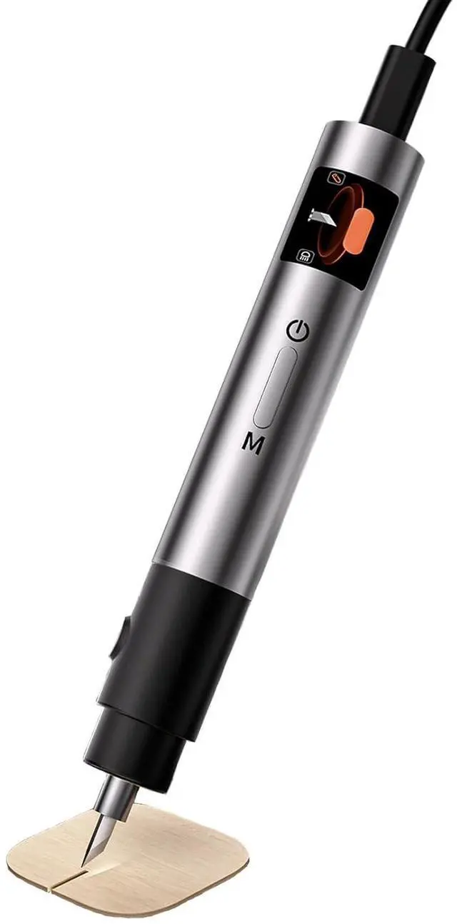 Main image of Ultrasonic Cutter, 40KHz with Safety Lock, Focused LED Light, Handheld for Precise Cutting Polishing, for 3D Printing Plastic Wood Resin Projects