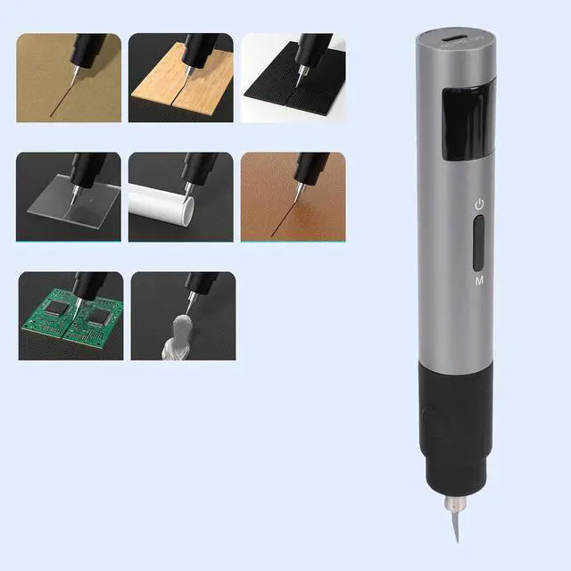 Alt view image 4 of 7 - Ultrasonic Cutter, 40KHz with Safety Lock, Focused LED Light, Handheld for Precise Cutting Polishing, for 3D Printing Plastic Wood Resin Projects