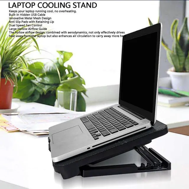 Alt view image 2 of 7 - Laptop Cooling Pad, for 11 to 17 Inch, USB 2.0 Powered