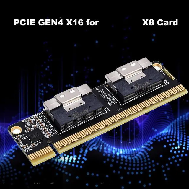 Alt view image 5 of 7 - PCIE to X8 Adapter Card, 8i Connector