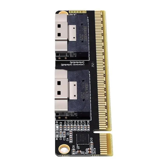 Alt view image 7 of 7 - PCIE to X8 Adapter Card, 8i Connector