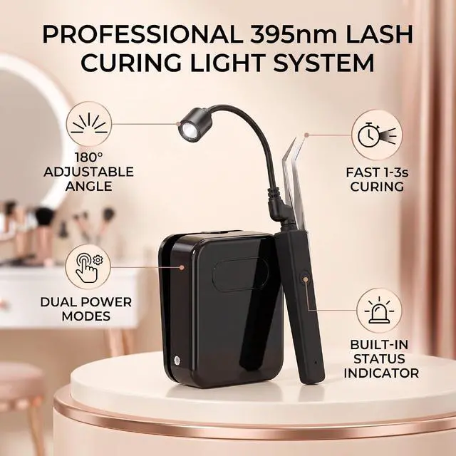 Alt view image 2 of 7 - Lash Curing Light, 395nm, Foot Pedal
