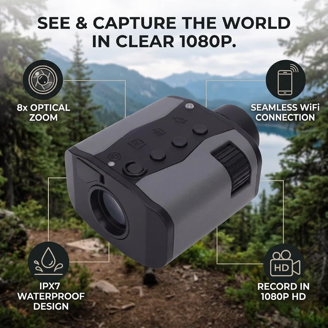 Alt view image 2 of 7 - 8X25 Monocular Telescope, IpX7 Water Proof