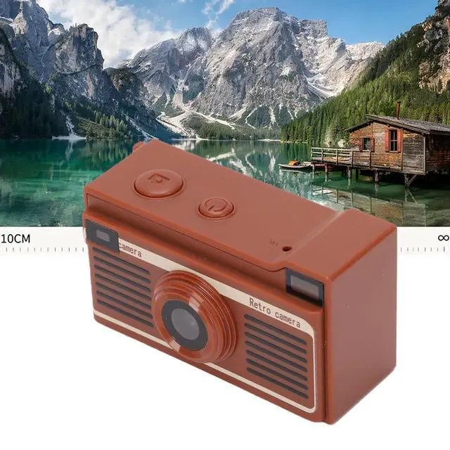 Alt view image 5 of 7 - Keychain Camera, Retro Digital Camera, 2K Video, 12MP (Brown)