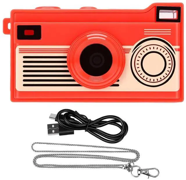 Main image of Keychain Camera, Retro Digital Camera, 2K Video, 12MP (Red)