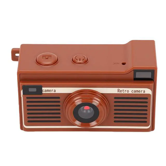 Alt view image 7 of 7 - Keychain Camera, Retro Digital Camera, 2K Video, 12MP (Brown)