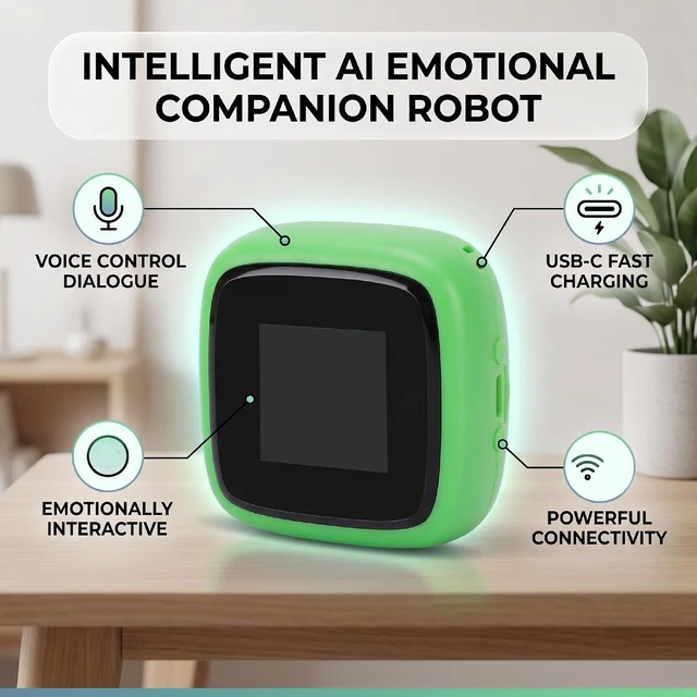 Alt view image 4 of 7 - AI Desk Robot Companion
