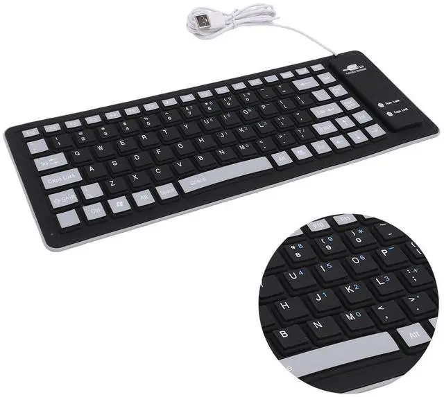 Main image of Foldable Silicone Keyboard, 88 Keys, USB Wired