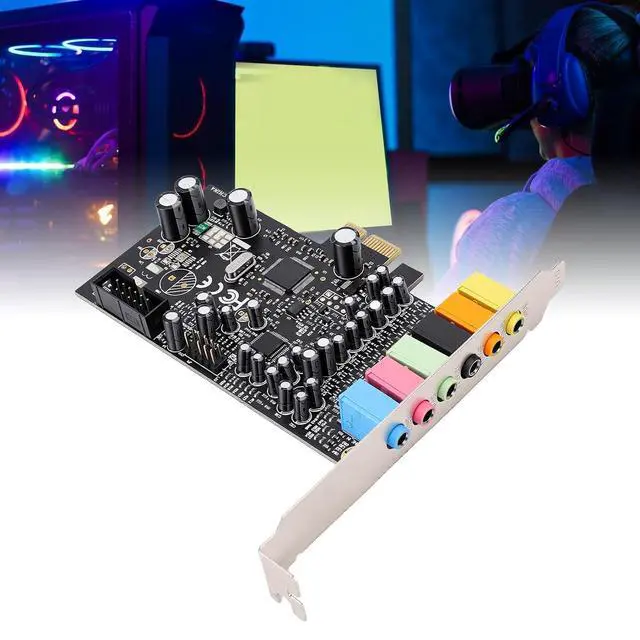 Alt view image 6 of 7 - PC Stereo Surround Audio Adapter with CM6212 Chip