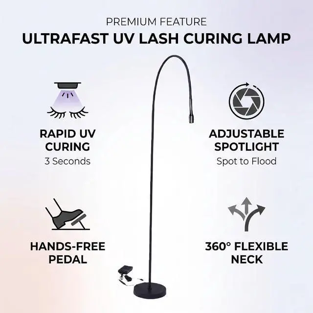 Alt view image 3 of 7 - Lash Light Extension with Foot Pedal