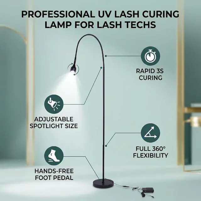 Alt view image 5 of 7 - Lash Light Extension with Foot Pedal
