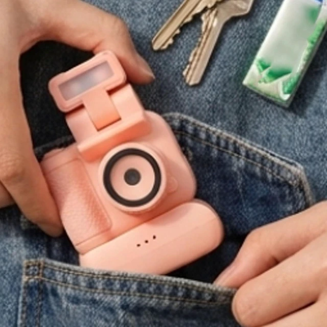 Alt view image 6 of 7 - Vintage Mini Digital Camera (Pink)