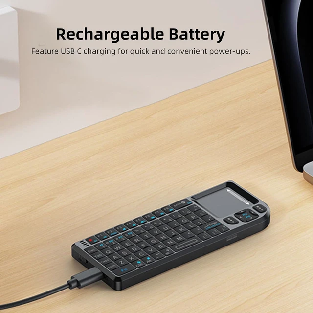Alt view image 4 of 7 - Wireless Keyboard with Touchpad