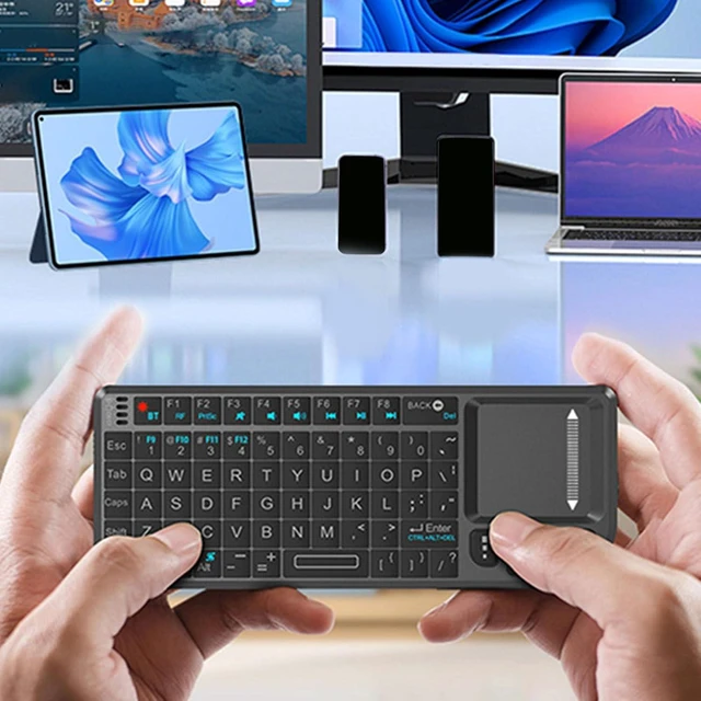 Alt view image 6 of 7 - Wireless Keyboard with Touchpad