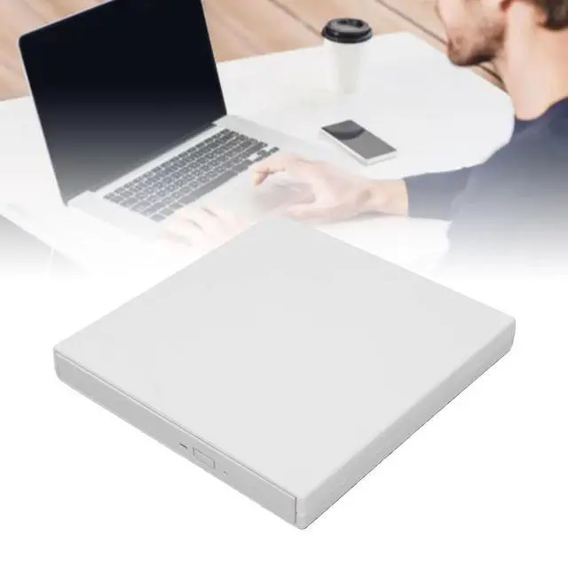 Alt view image 6 of 7 - External USB Optical Drive 5Gbps BD DVD CD Burner (White)