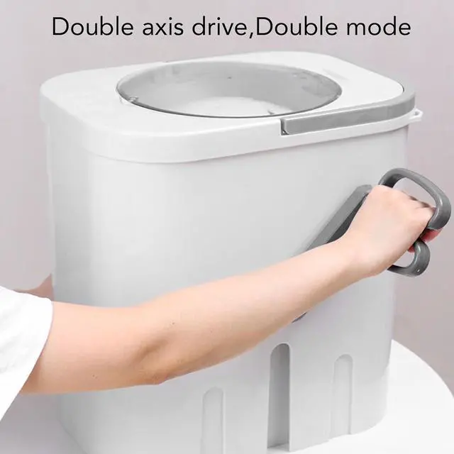 Alt view image 3 of 7 - Manual Clothes Washer Hand Crank Portable Washing Machine Non