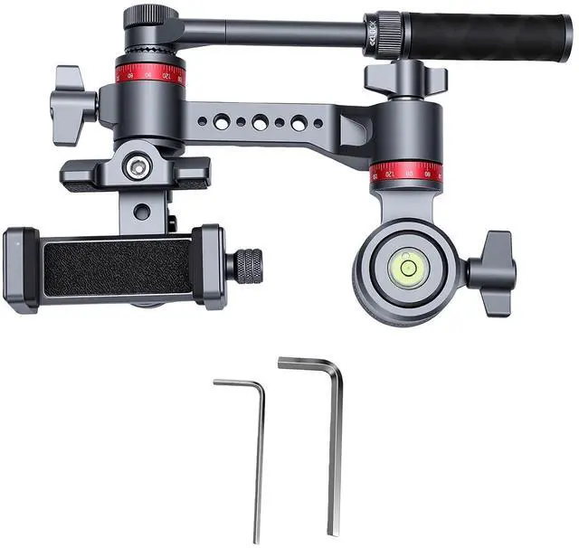 Alt view image 6 of 7 - Phone Holder for Tripod, 360 Smartphone Mount
