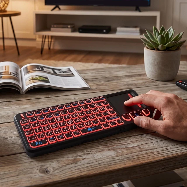 Alt view image 5 of 7 - Wireless TV Keyboard, 2.4G Bluetooth Keyboard