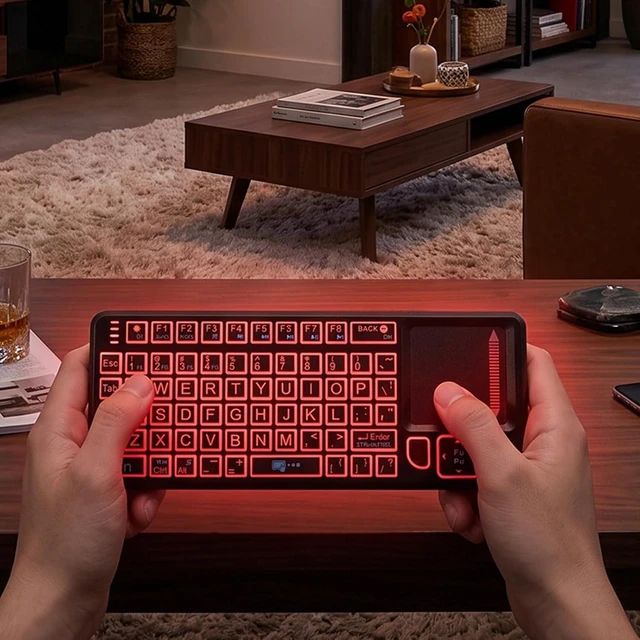 Alt view image 6 of 7 - Wireless TV Keyboard, 2.4G Bluetooth Keyboard
