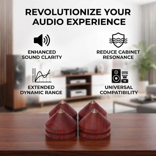 Alt view image 3 of 7 - Speaker Vibration Isolation Stand Accessories