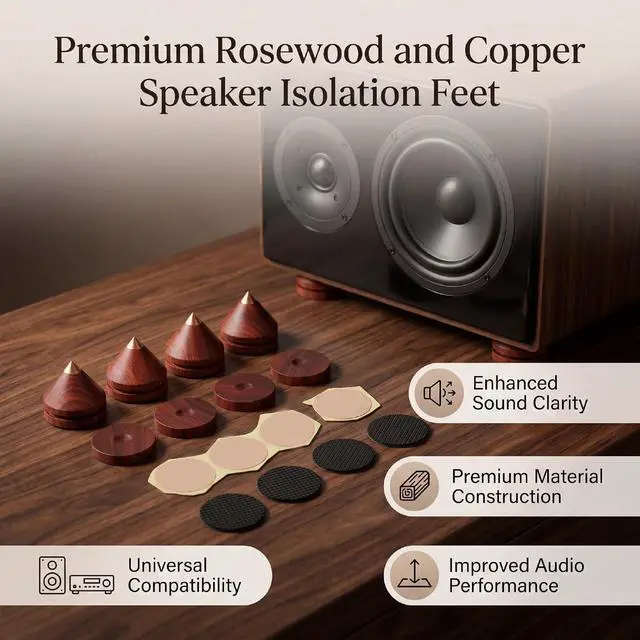 Alt view image 2 of 7 - Speaker Vibration Isolation Stand Accessories