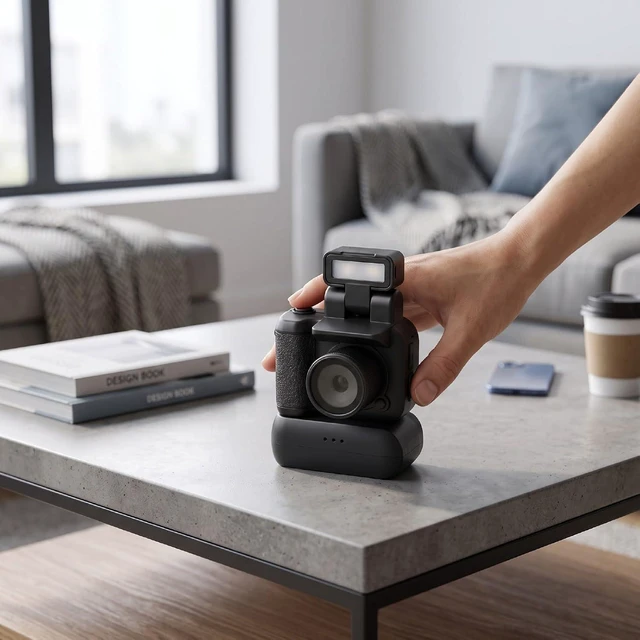 Alt view image 5 of 7 - Vintage Mini Digital Camera (Black)