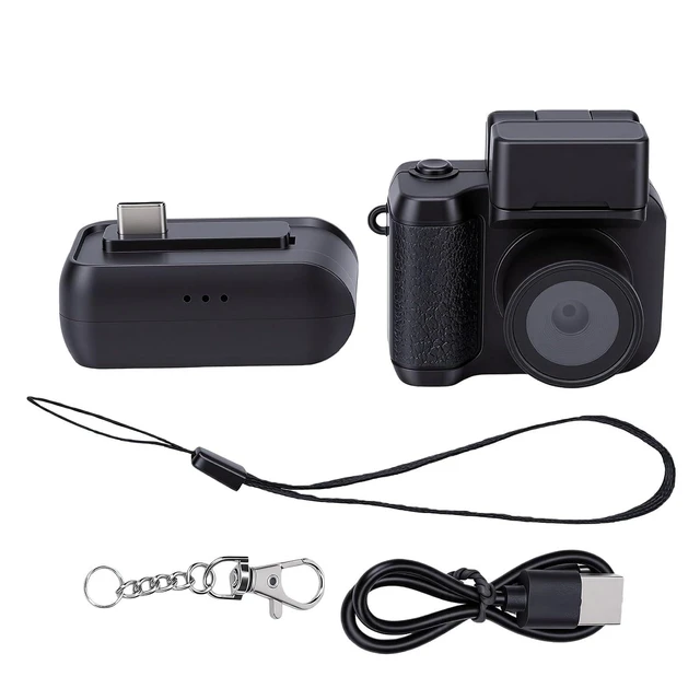 Alt view image 7 of 7 - Vintage Mini Digital Camera (Black)