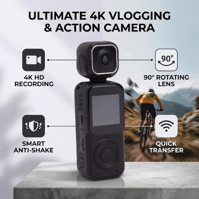Alt view image 3 of 7 - 4K 30fps WiFi Action Camera