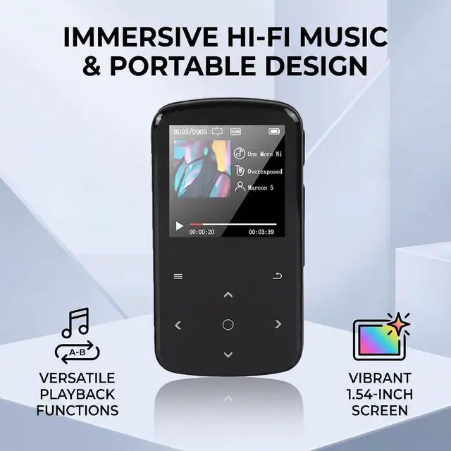 Alt view image 4 of 7 - Bluetooth MP3 Player, Music Player, 1.54 Inch