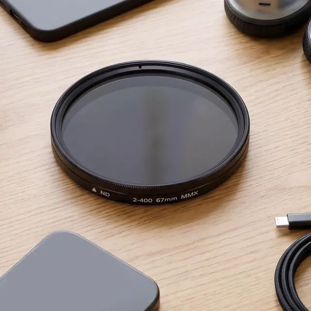 Alt view image 5 of 7 - ND2 to ND400 Adjustable ND Filter, 67mm Phone ND Filter