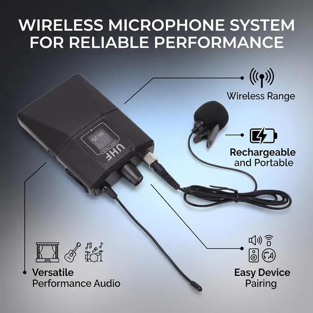 Alt view image 3 of 7 - 2-Pack Wireless Clip On Lavalier Mic