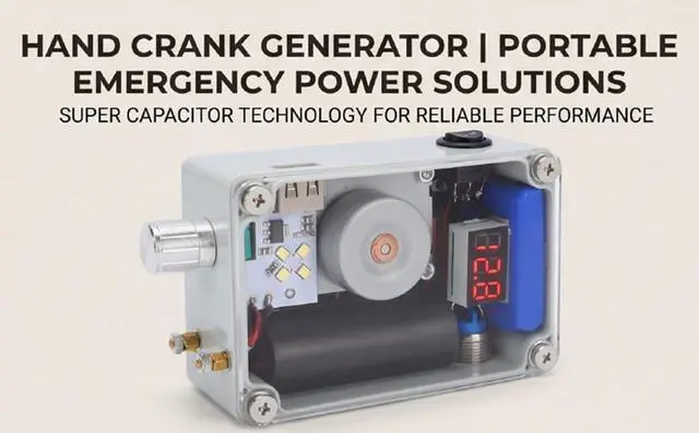Alt view image 6 of 7 - Hand Crank Emergency USB Charger