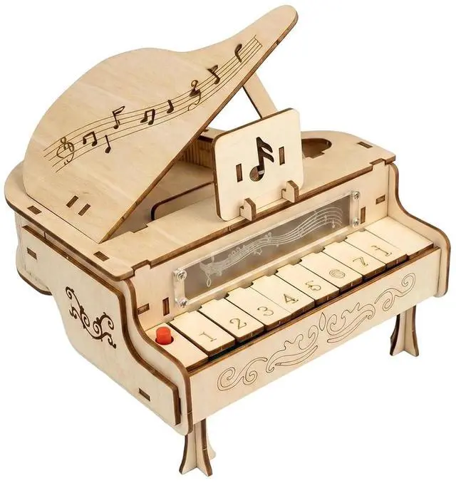 Main image of Wooden Piano Music Box 3D Puzzle