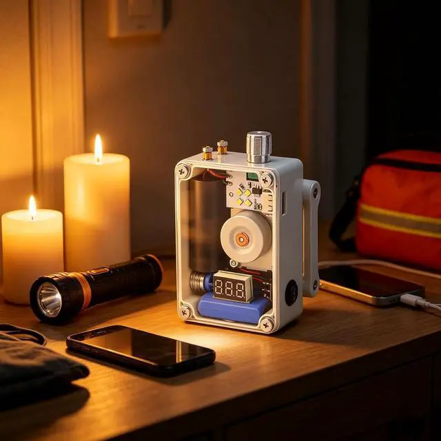 Alt view image 7 of 7 - Hand Crank Emergency USB Charger