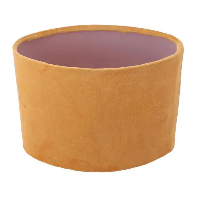 Alt view image 4 of 7 - Modern Oval Lamp Shade Lint Material E27 E14 Universal Use, Soft Light Cloth Lampshade for Table Floor Lamp (Golden)