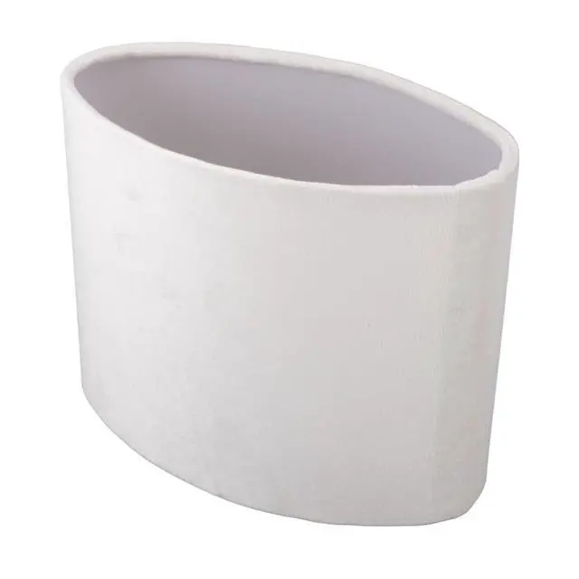Main image of Modern Oval Lamp Shade Lint Material E27 E14 Universal Use, Soft Light Cloth Lampshade for Table Floor Lamp (White)