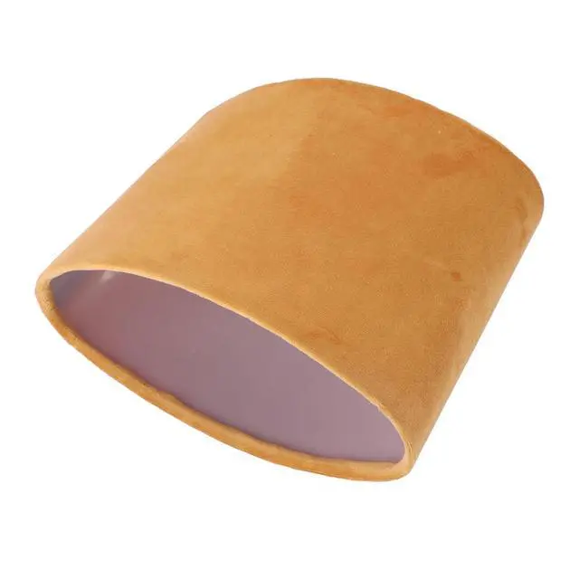 Alt view image 7 of 7 - Modern Oval Lamp Shade Lint Material E27 E14 Universal Use, Soft Light Cloth Lampshade for Table Floor Lamp (Golden)