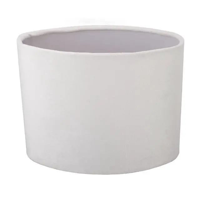 Alt view image 5 of 7 - Modern Oval Lamp Shade Lint Material E27 E14 Universal Use, Soft Light Cloth Lampshade for Table Floor Lamp (White)