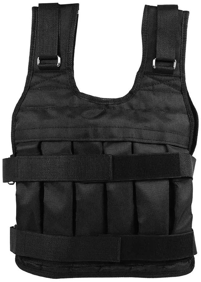 Main image of 50KG Weighted Vest with Premium Oxford Cloth, 12 Pockets for Sands or Weights, Compressed Foam Pad for Shock Absorption, Adjustable Belts, Ideal for Health and Fitness Enthusiasts