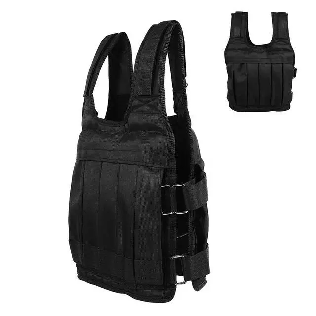 Alt view image 6 of 7 - 50KG Weighted Vest with Premium Oxford Cloth, 12 Pockets for Sands or Weights, Compressed Foam Pad for Shock Absorption, Adjustable Belts, Ideal for Health and Fitness Enthusiasts