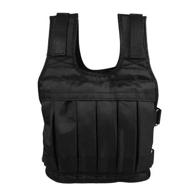 Alt view image 5 of 7 - 50KG Weighted Vest with Premium Oxford Cloth, 12 Pockets for Sands or Weights, Compressed Foam Pad for Shock Absorption, Adjustable Belts, Ideal for Health and Fitness Enthusiasts