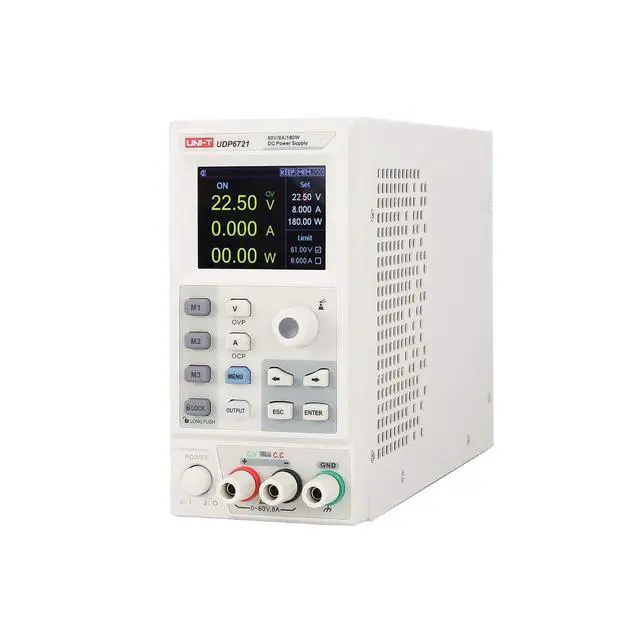 Alt view image 2 of 5 - UNI-T UDP6721 180W DC Switching Power Supply 60V/8A, Bench Power Supply, Single Channel, 2.8in TFT LCD Display, Compact Size, 1 Unit