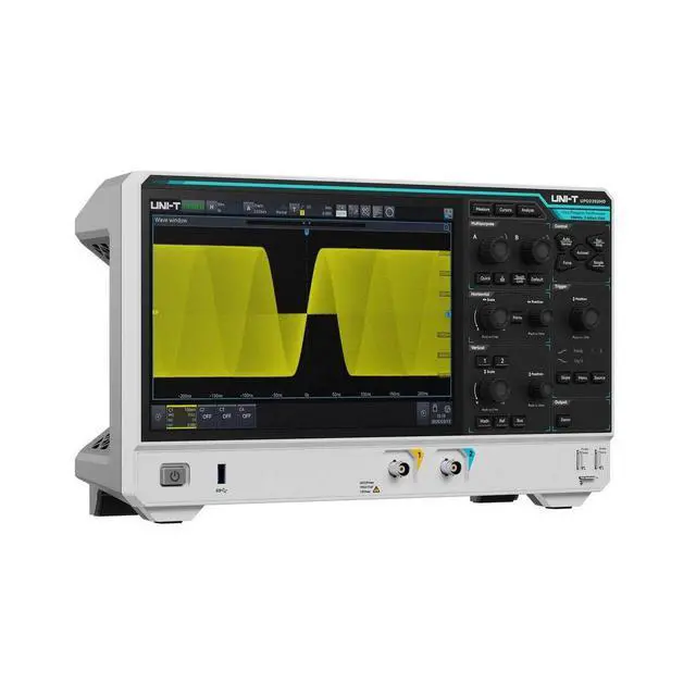 Alt view image 2 of 5 - UNI-T UPO2202HD 12-Bit 2 to 4 Ch Analog Channel High Definition Oscilloscope 2.5GSa/s 100Mpts 1,000,000wfms/s Ultra Phosphor 3.0 UART I2C SPI CAN LIN 10.1" Touchscreen (200MHz 2Channel)