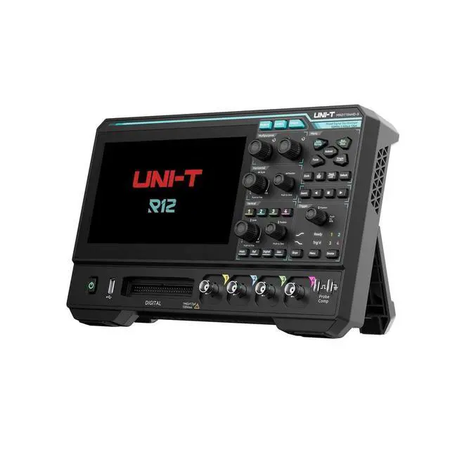 Alt view image 3 of 7 - UNI-T MSO1154HD High Resolution Mixed Signal Oscilloscope 4 + 16 Channels 12-Bit 2.5GSa/s 7" Touchscreen 100Mpts 1,000,000wfms/s Ultra Phosphor 3.0 (150MHz 4Ch)