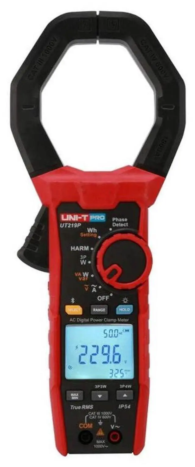 Main image of UNI-T UT219P Harmonic Power Clamp Meter Digital AC Current clamp Power Harmonic Test
