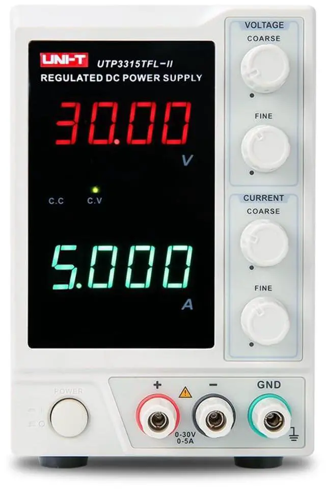 Main image of UNI-T UTP3315TFL-II 1Ch Linear DC Power Supply 150W 30V 5A 10mV/1mA LED Voltage Current Dual 110V/220V±5% AC Frequency 50Hz/60Hz Display